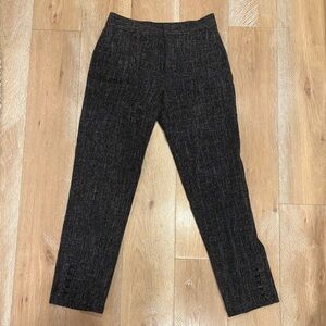 Club Monaco Black Tweed Trousers